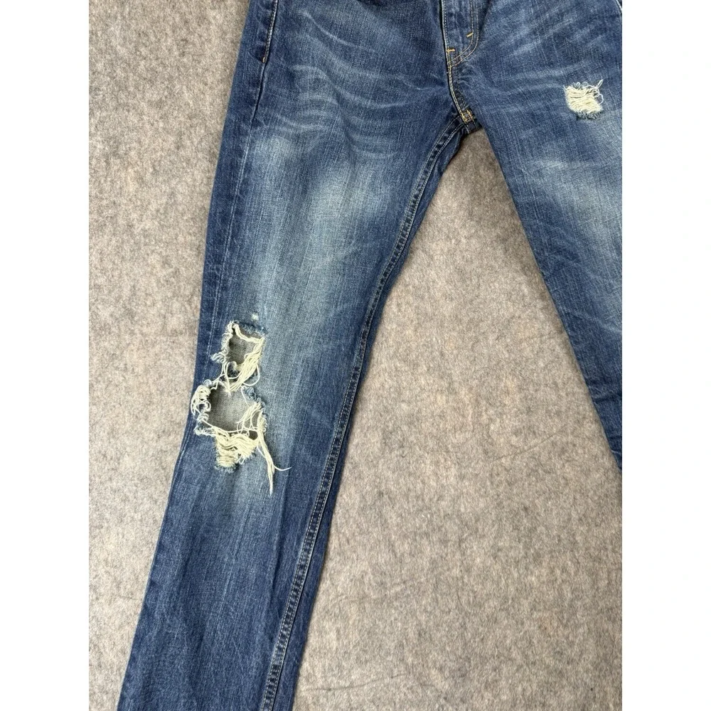 Levi's 511 Regular‎ Fit Jeans  Men's Medium Wash 29x32 Distressed Straight Leg